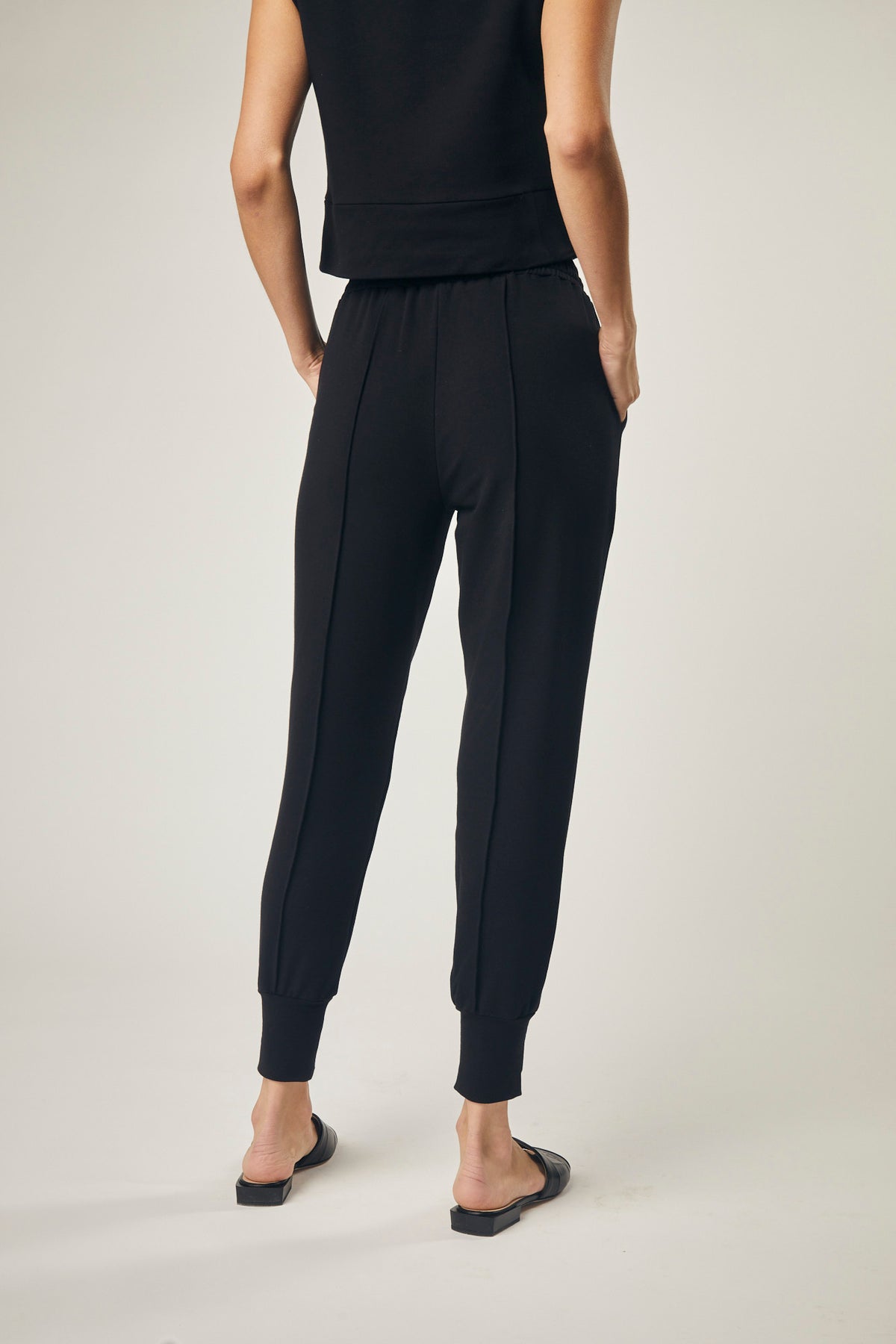 Farrah French Terry Pants In Black