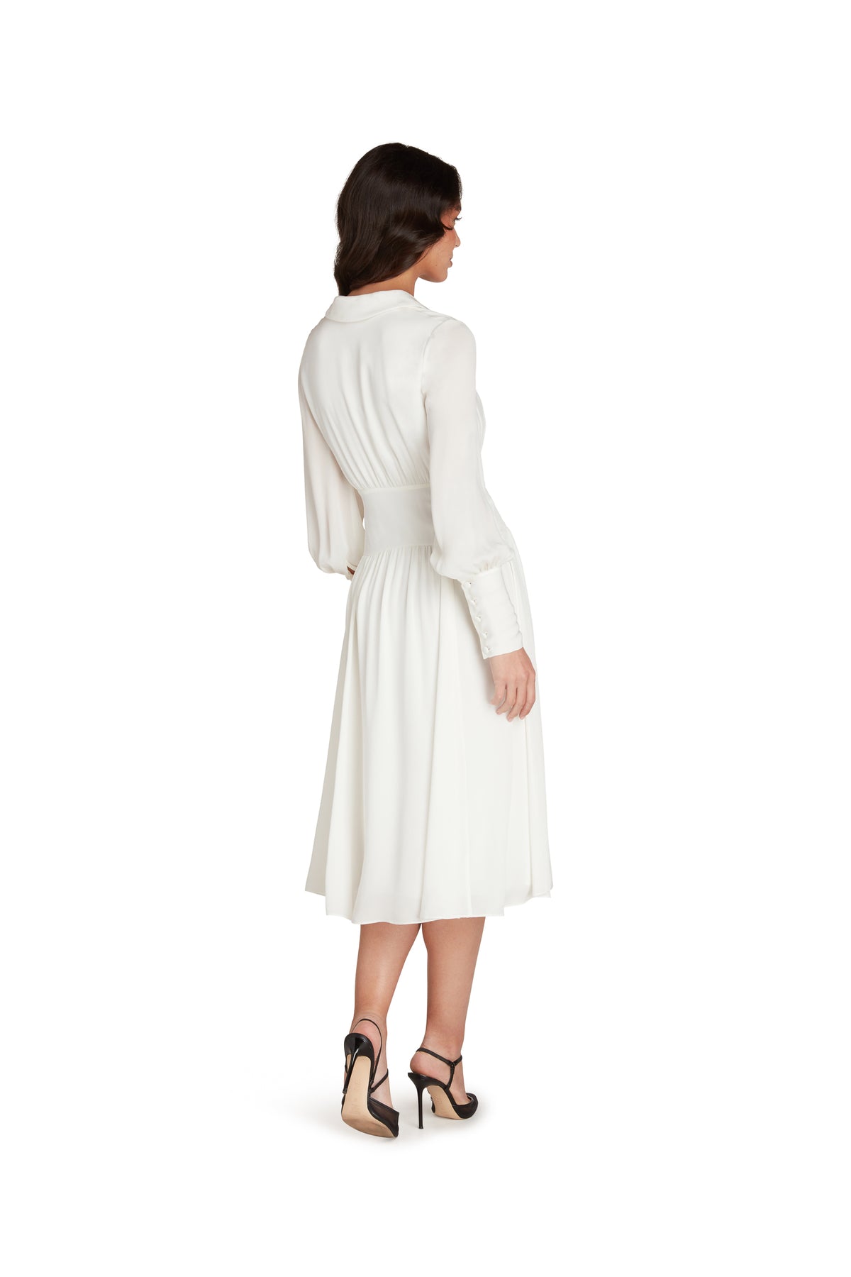 Eleanor Silk Dress In White
