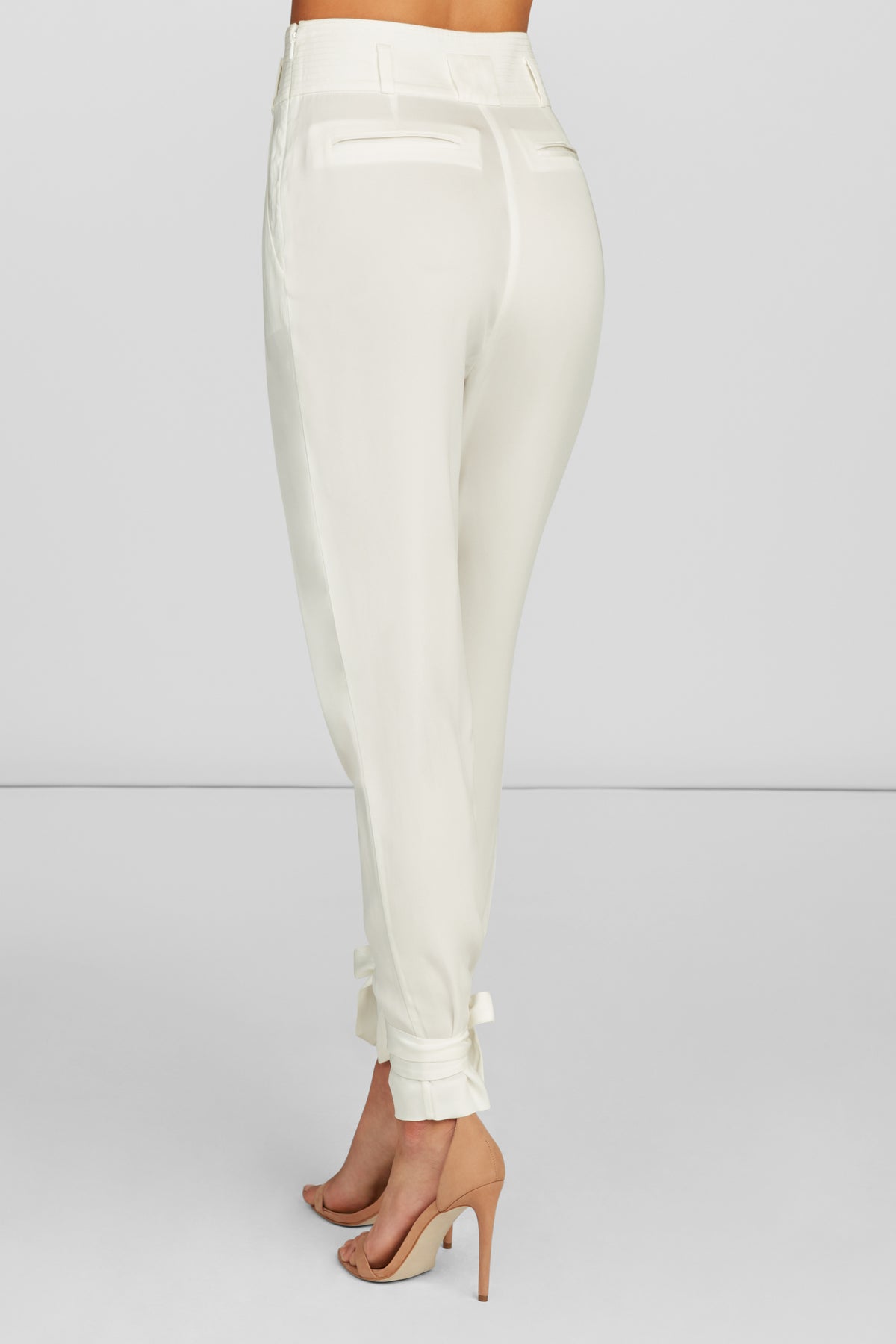Aria High Waisted Skinny Pants in White