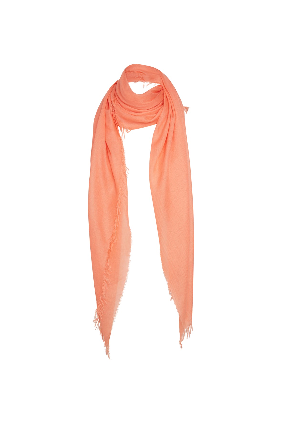 Florencia Cashmere Blend Shawl in Coral