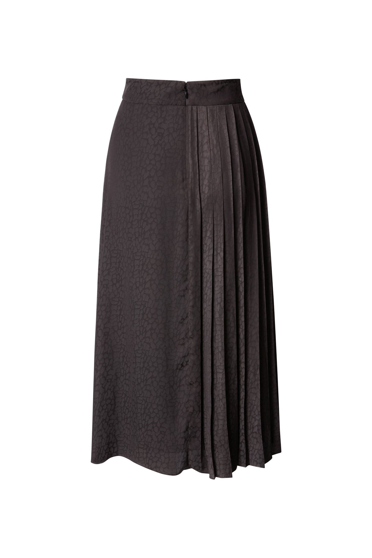 Cameron High Waist Midi Skirt in Black