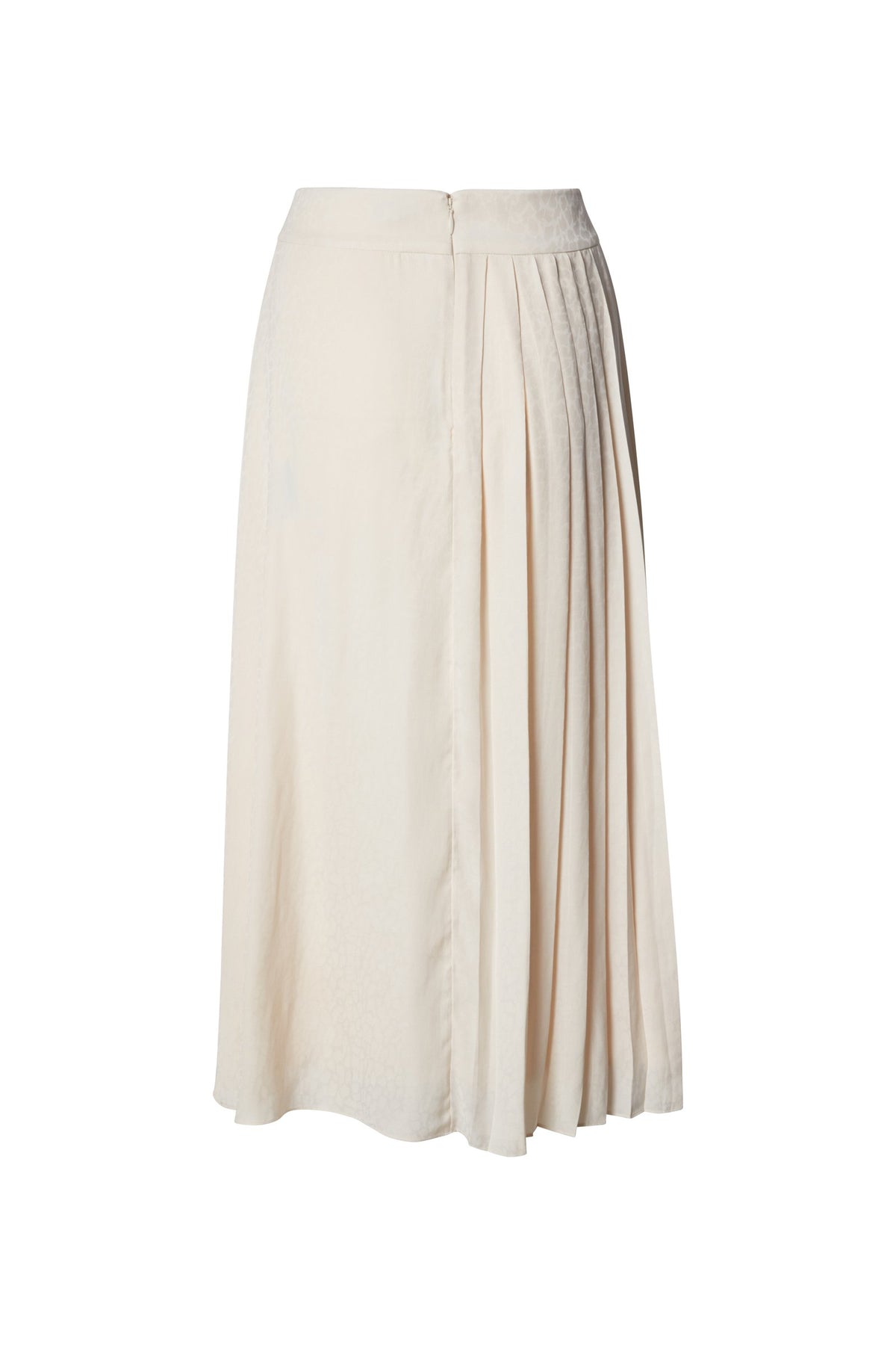 Cameron High Waist Midi Skirt in Vintage White
