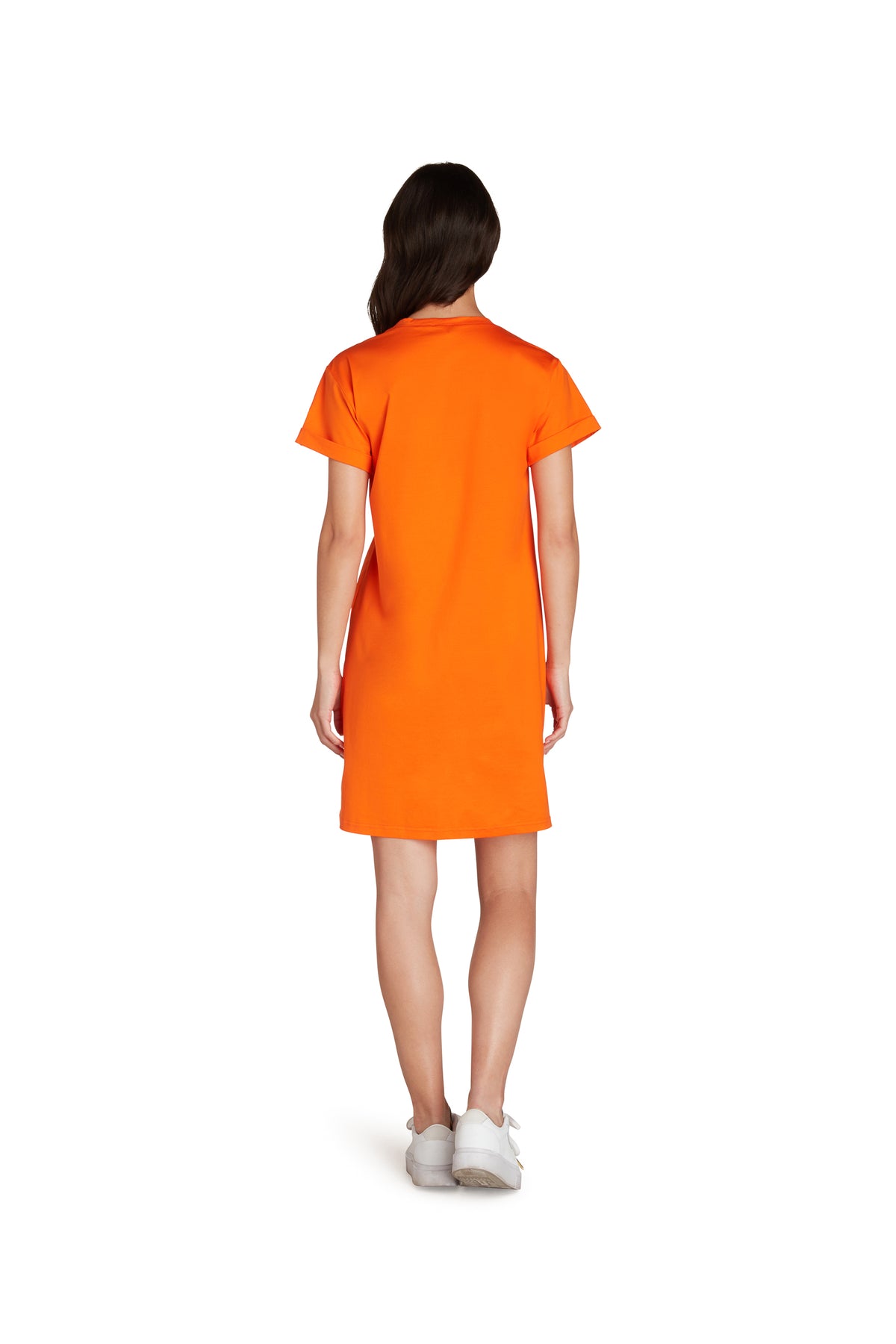 Jayden T-Shirt Dress in Orange
